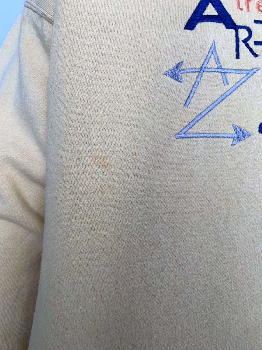 VINTAGE ARIZONA JEANS EMBROIDERED CREWNECK - L