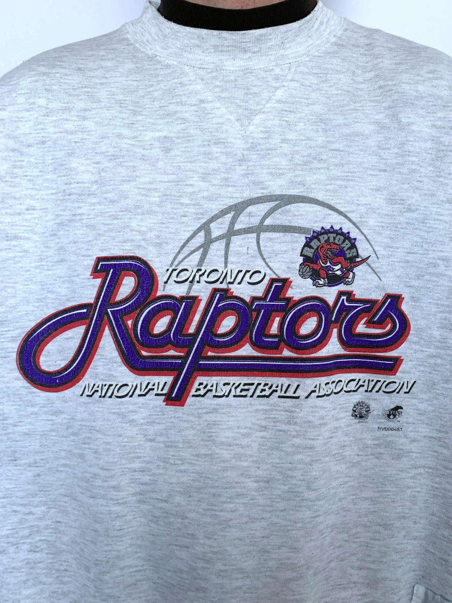 90S TORONTO RAPTORS GRAPHIC CREWNECK - L
