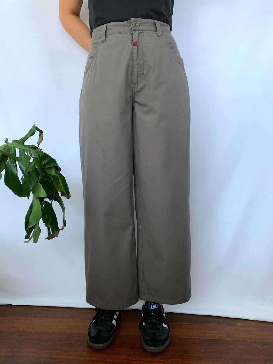 VINTAGE RIP CURL BAGGY COTTON PANTS - W30