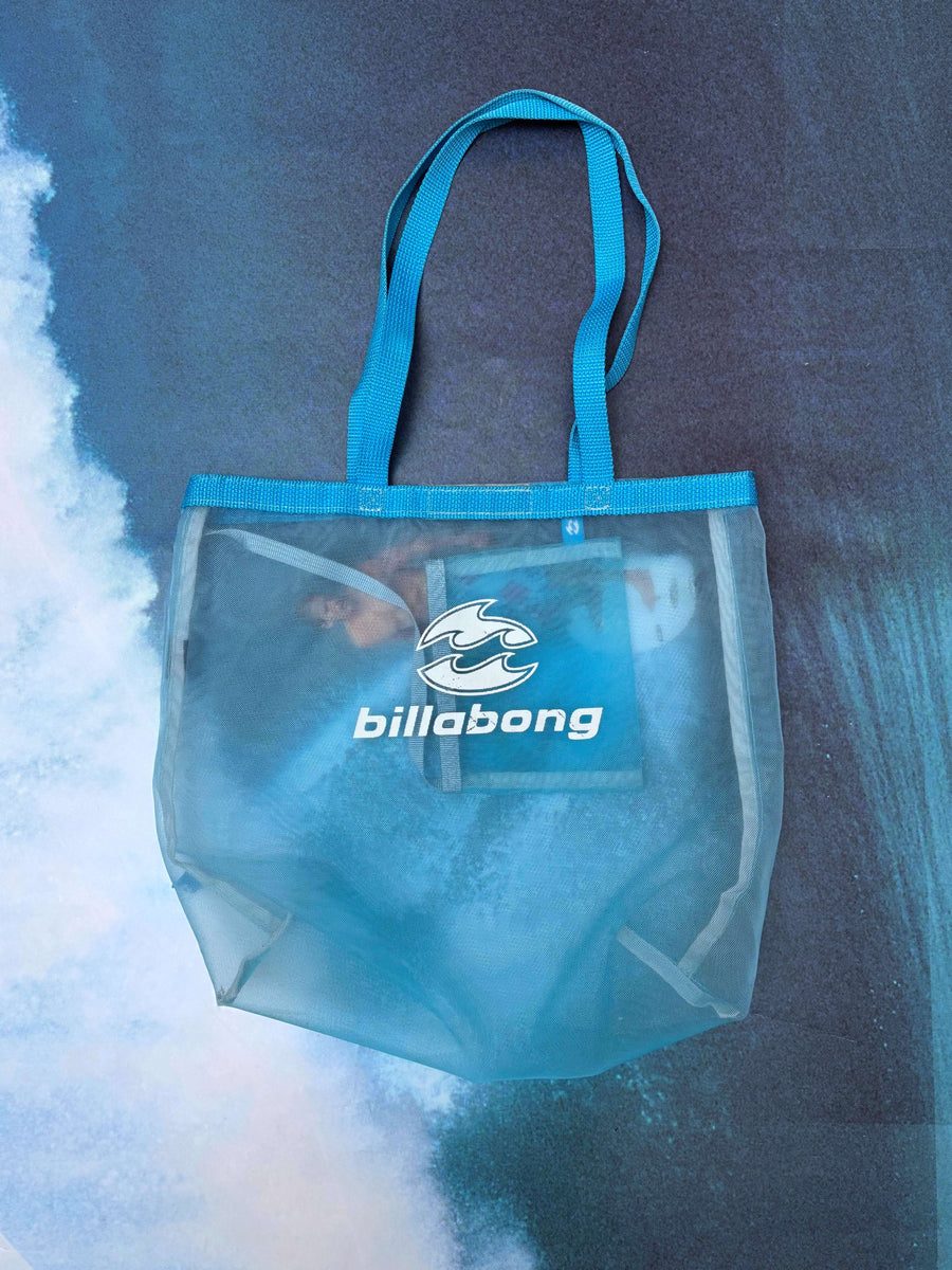 VINTAGE BILLABONG MESH MESSENGER BEACH BAG