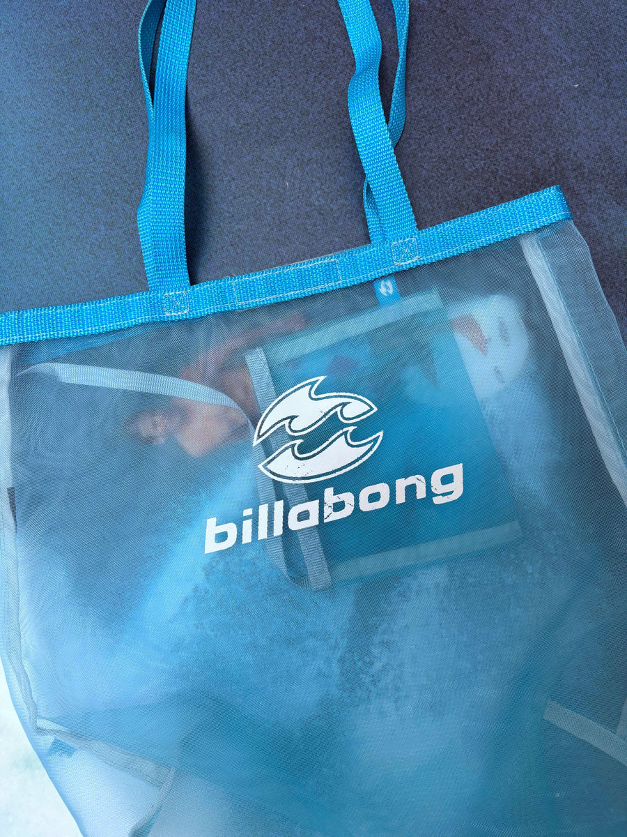 VINTAGE BILLABONG MESH MESSENGER BEACH BAG