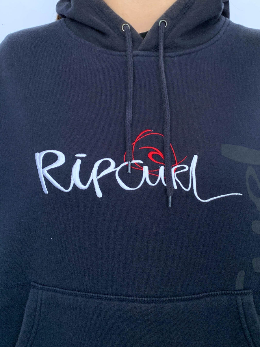 VINTAGE RIP CURL EMBROIDERED HOODIE - S