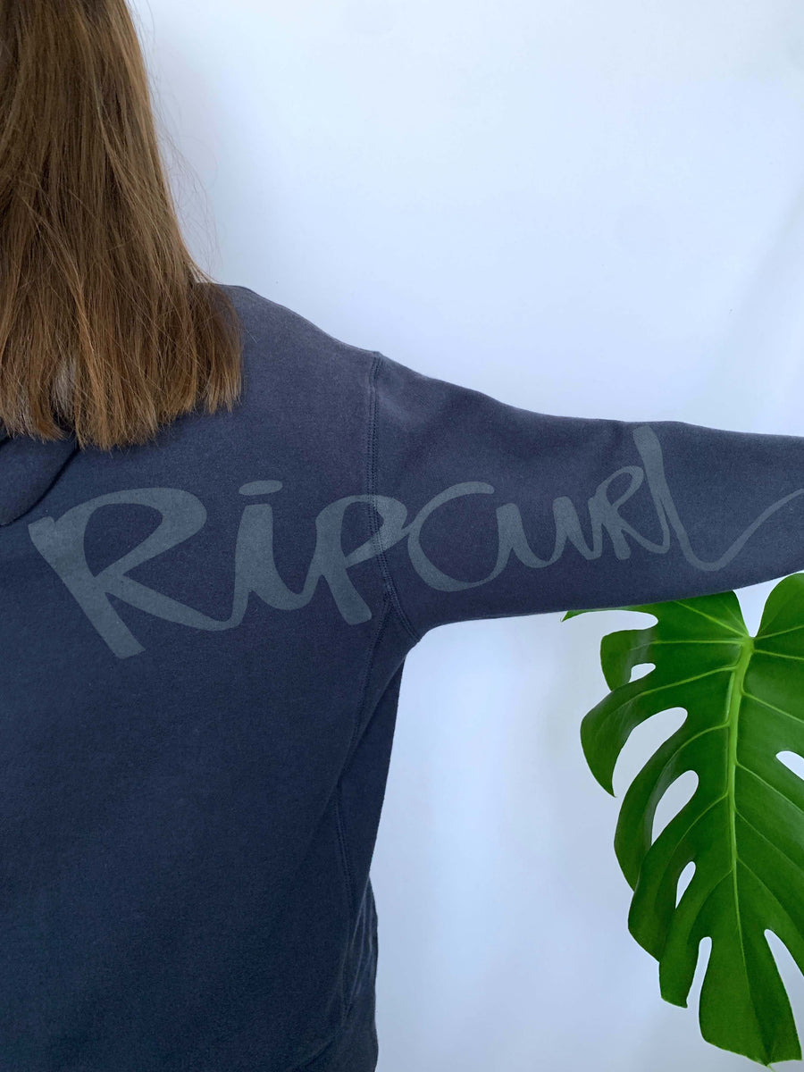 VINTAGE RIP CURL EMBROIDERED HOODIE - S