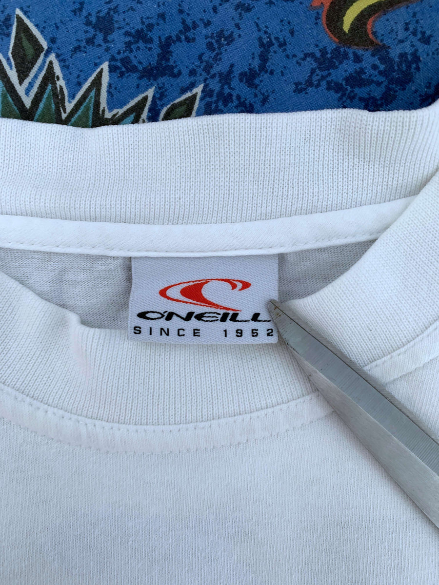 VINTAGE O'NEILL 'HOME BREAK' SURFER TEE - L