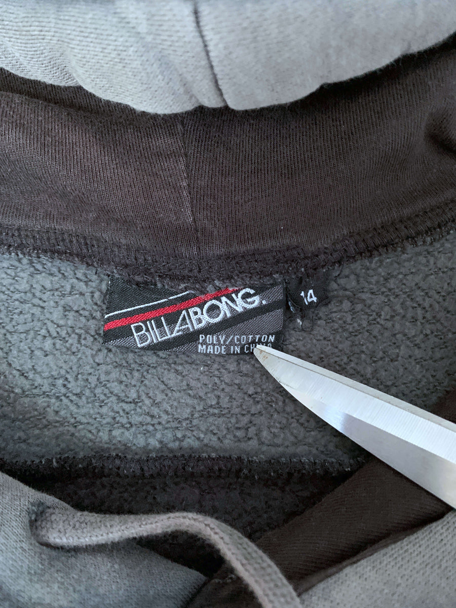 OLD SCHOOL BILLABONG TWO-TONE HOODIE - 10/12