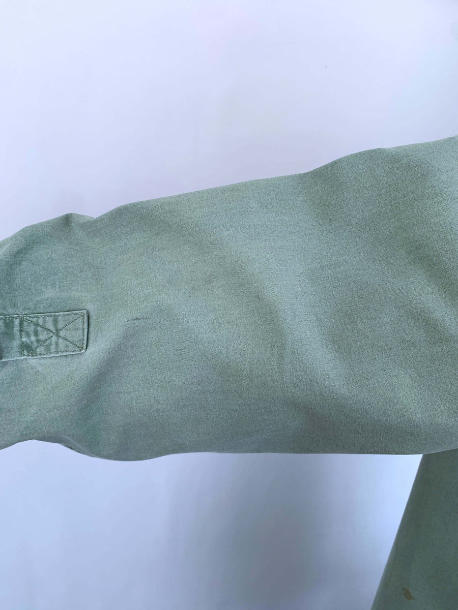 FADED GREEN LL BEAN OVERSHIRT - L