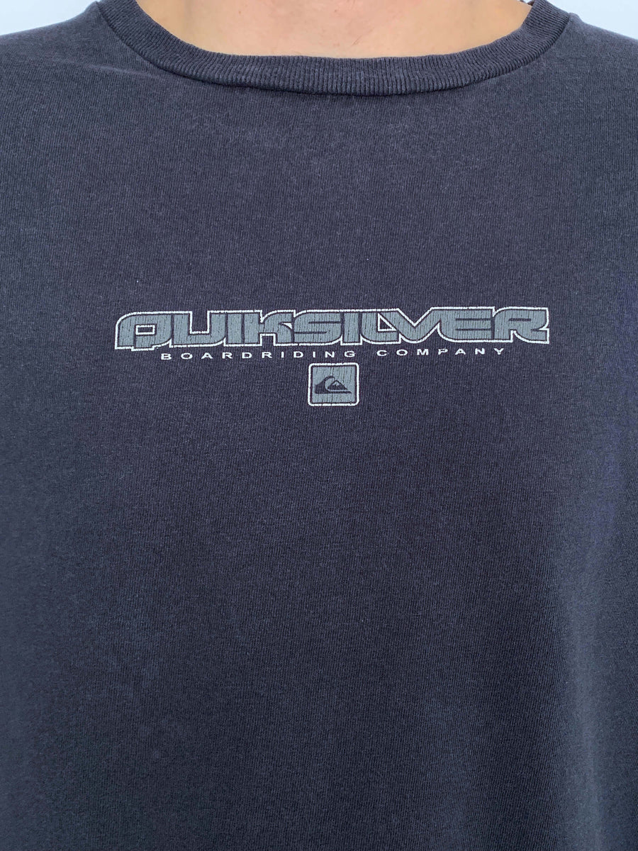 VINTAGE QUIKSILVER BIG SPELLOUT TEE - XL