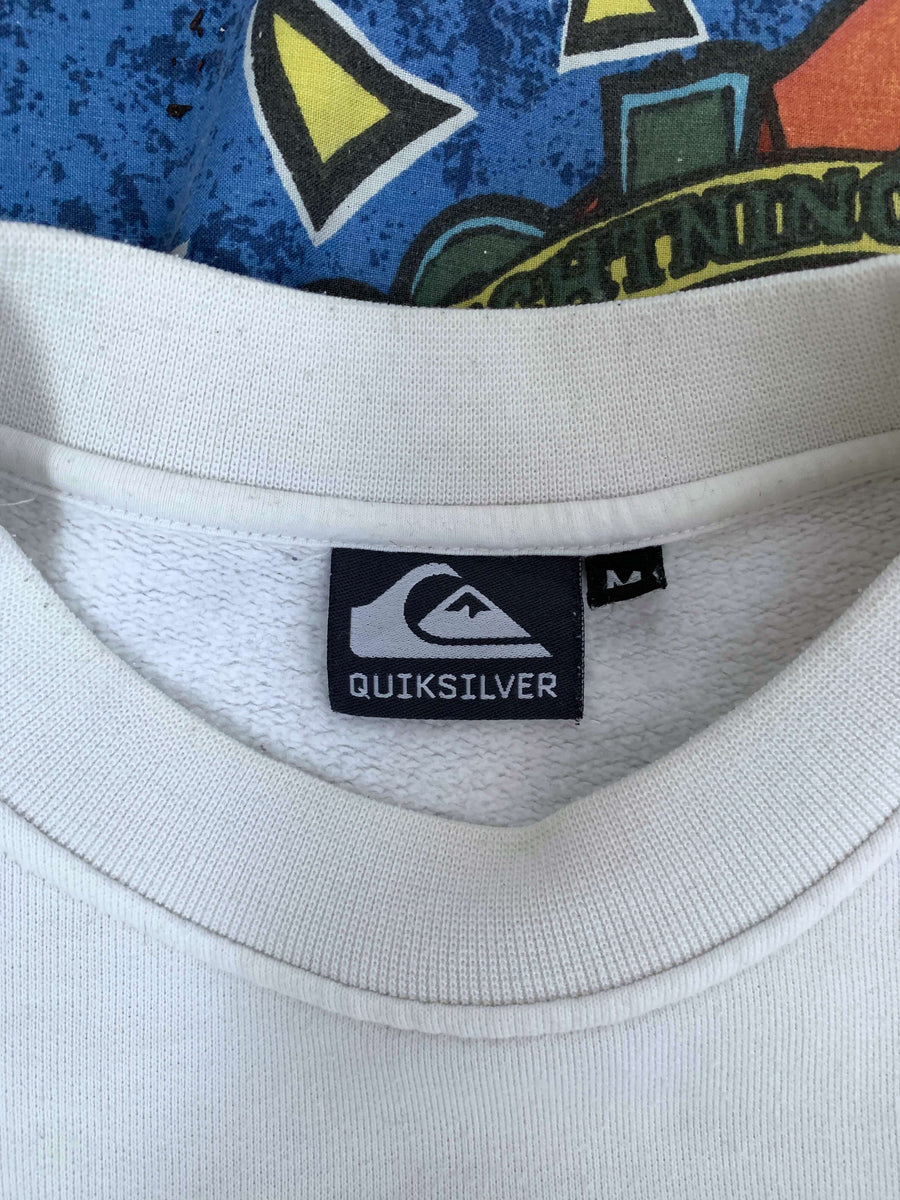 RARE 90S QUIKSILVER TRI-TONE CREWNECK - M