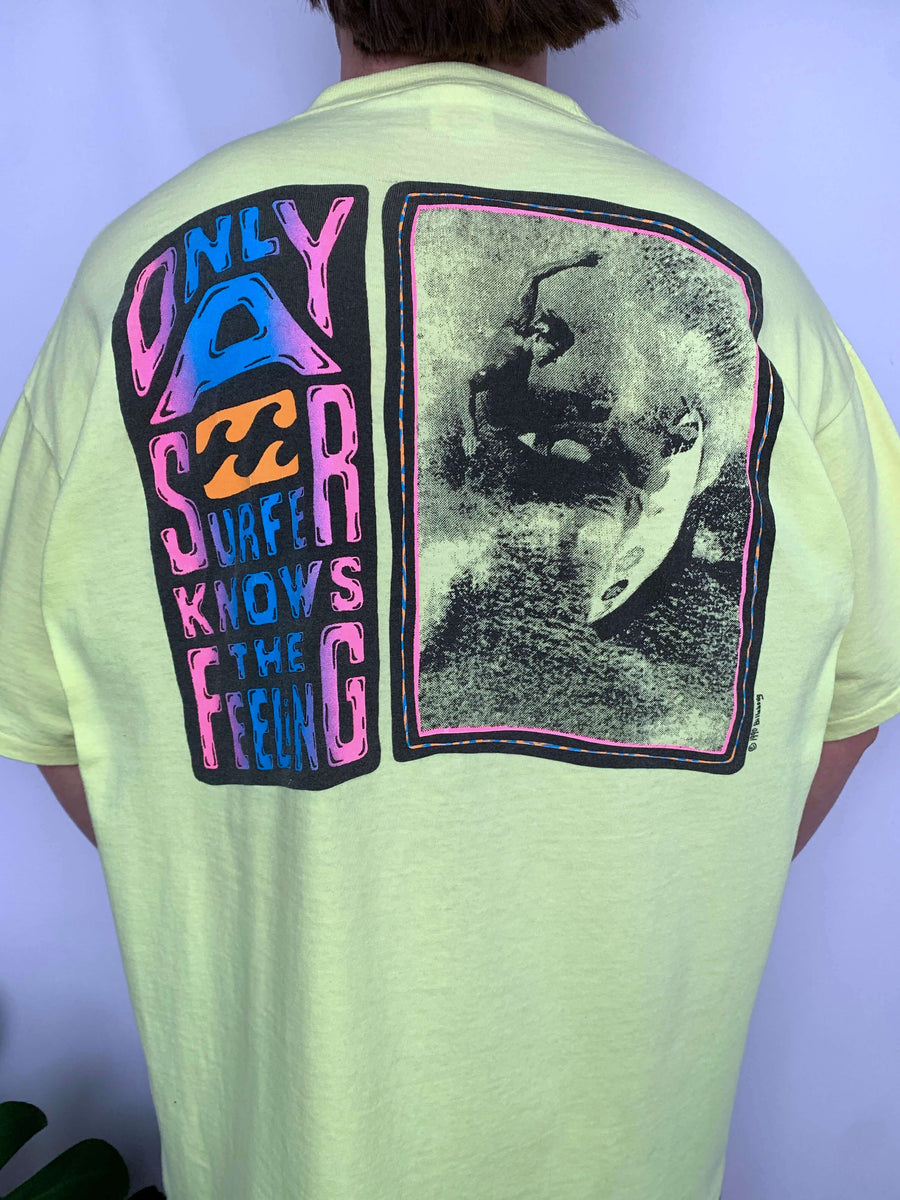 RARE 1990 BILLABONG SURFER GRAPHIC TEE - XL