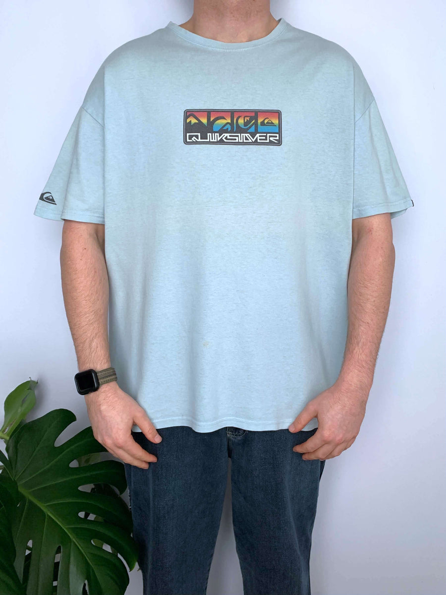 BAGGY VINTAGE QUIKSILVER LOGOS TEE - XL