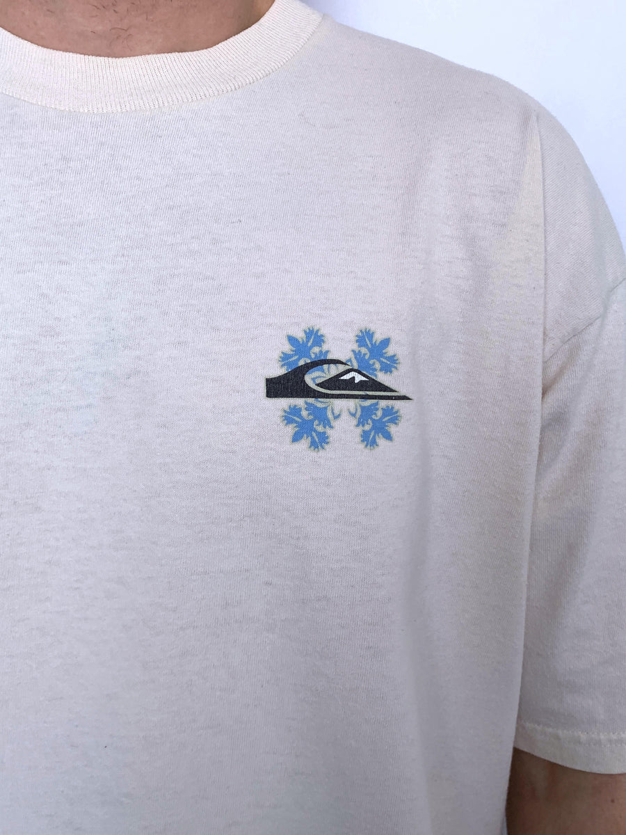 CREAM 90S QUIKSILVER GRAPHIC TEE - L