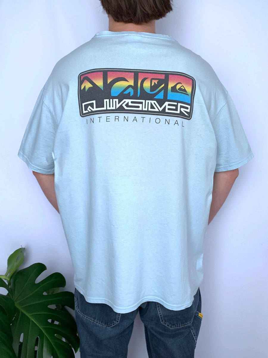 BAGGY VINTAGE QUIKSILVER LOGOS TEE - XL