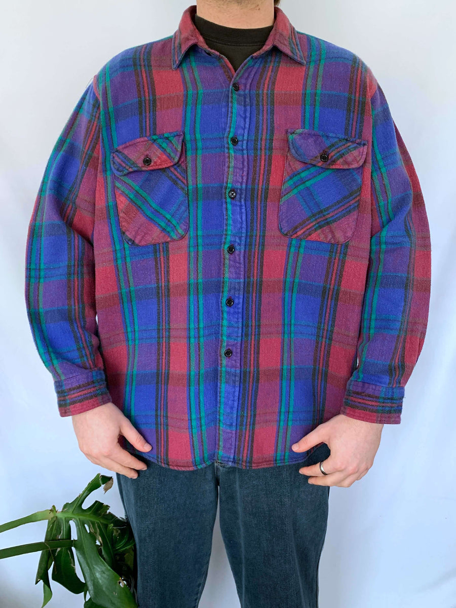 THICK VINTAGE FOURBROTHER FLANNEL - M