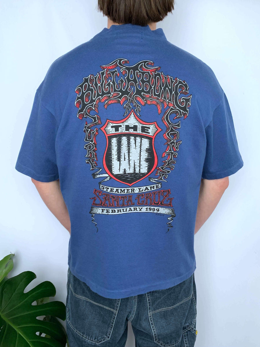 90S BILLABONG THE LANE SURF CONTEST TEE* - L