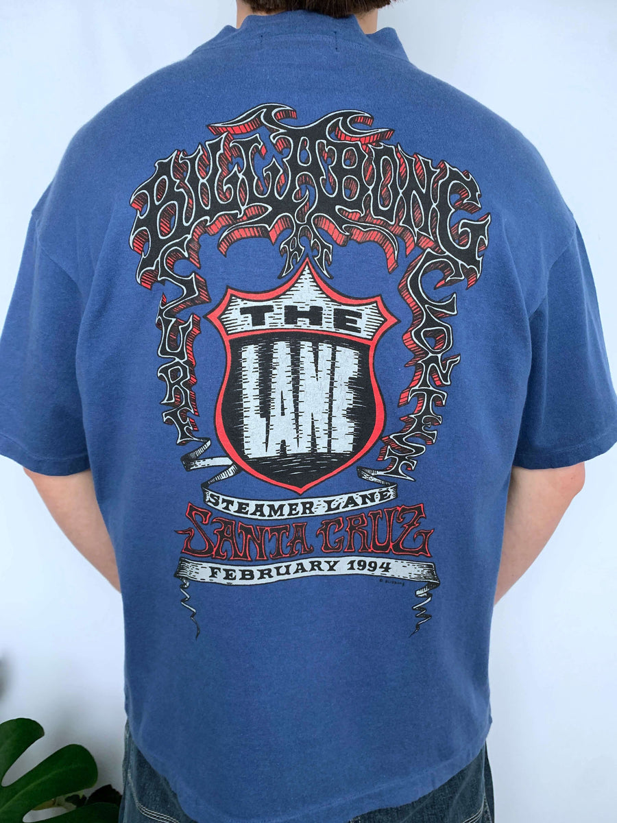 90S BILLABONG THE LANE SURF CONTEST TEE* - L