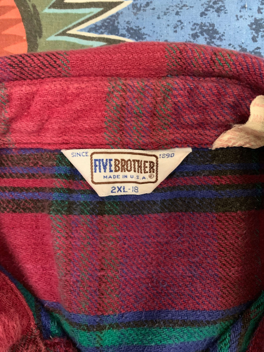 THICK VINTAGE FOURBROTHER FLANNEL - M