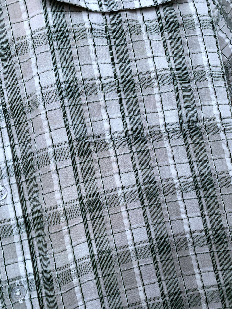 BISLEY CHECK BUTTON UP - L