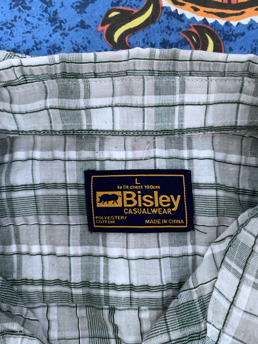 BISLEY CHECK BUTTON UP - L