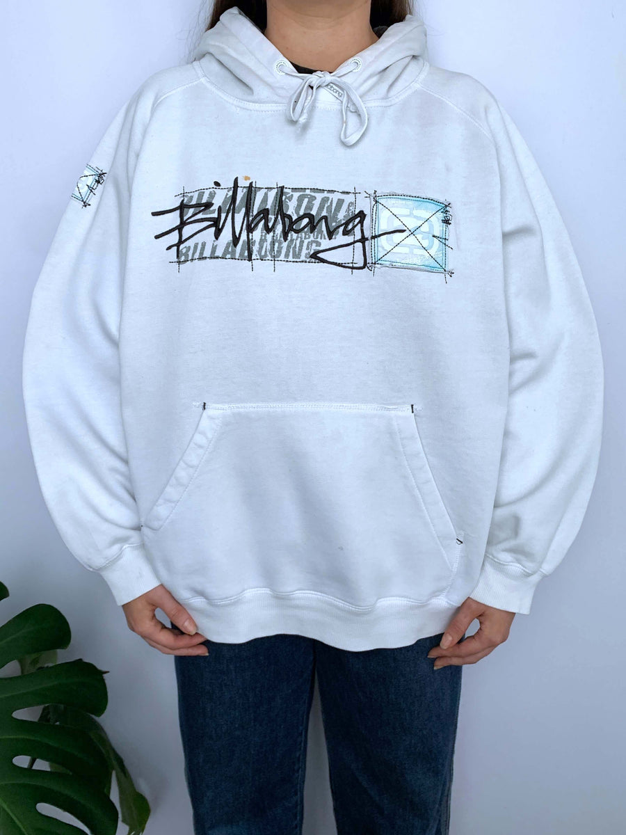 THICK VINTAGE BILLABONG EMBROIDERED HOODIE - S/M