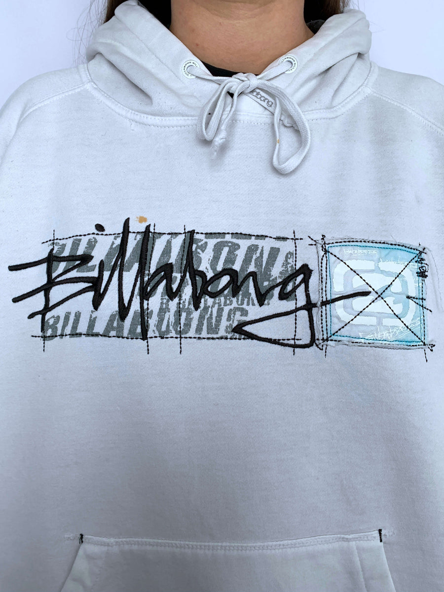 THICK VINTAGE BILLABONG EMBROIDERED HOODIE - S/M