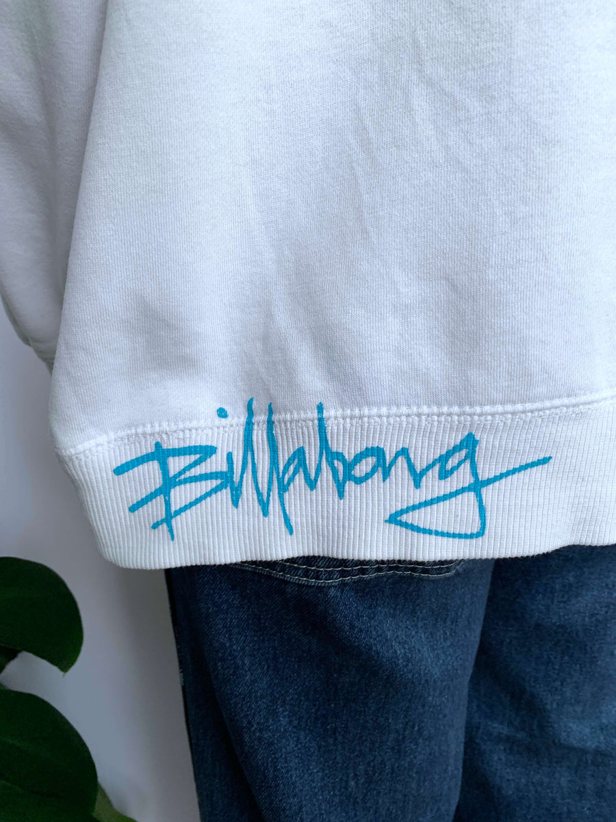 THICK VINTAGE BILLABONG EMBROIDERED HOODIE - S/M