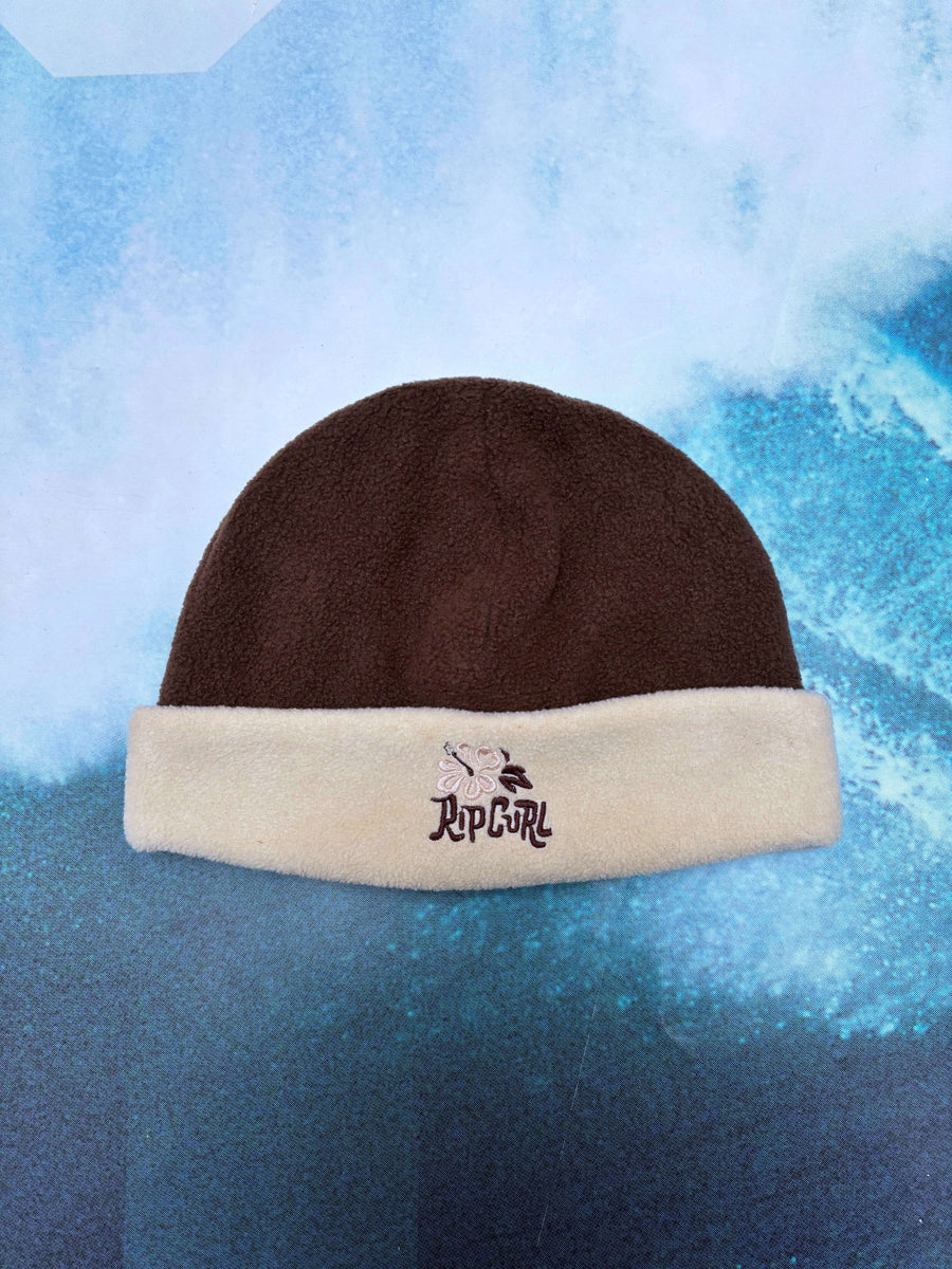 VINTAGE RIP CURL TWO-TONE FLEECE BEANIE