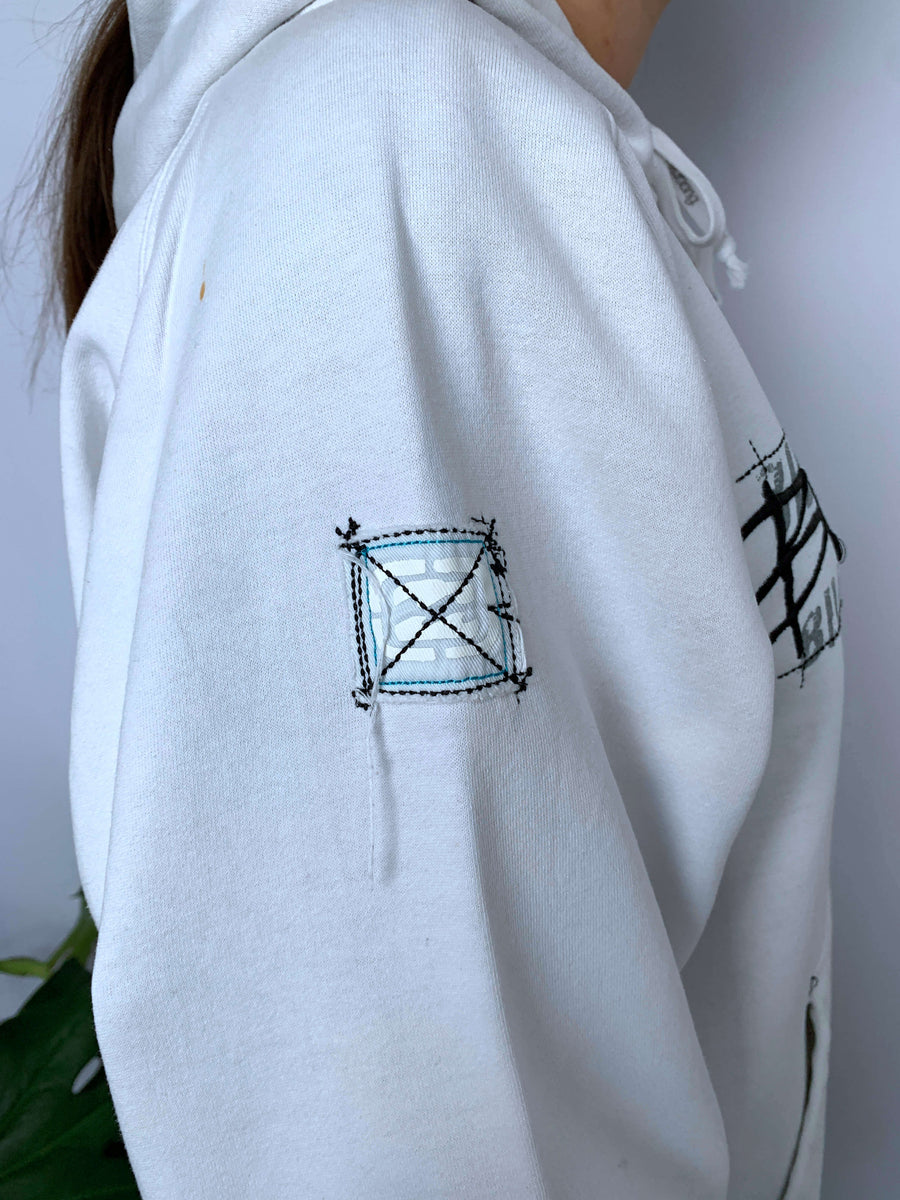 THICK VINTAGE BILLABONG EMBROIDERED HOODIE - S/M