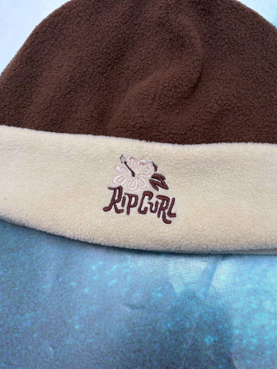 VINTAGE RIP CURL TWO-TONE FLEECE BEANIE