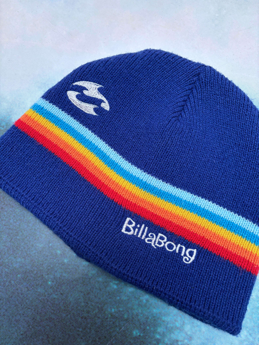 VINTAGE BILLABONG RAINBOW SKULL BEANIE