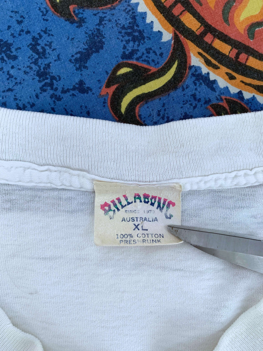 90S BILLABONG GRAPHIC LONG SLEEVE TEE* - XL