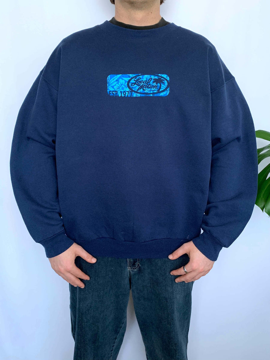 90S LOCAL MOTION GRAPHIC CREWNECK - L