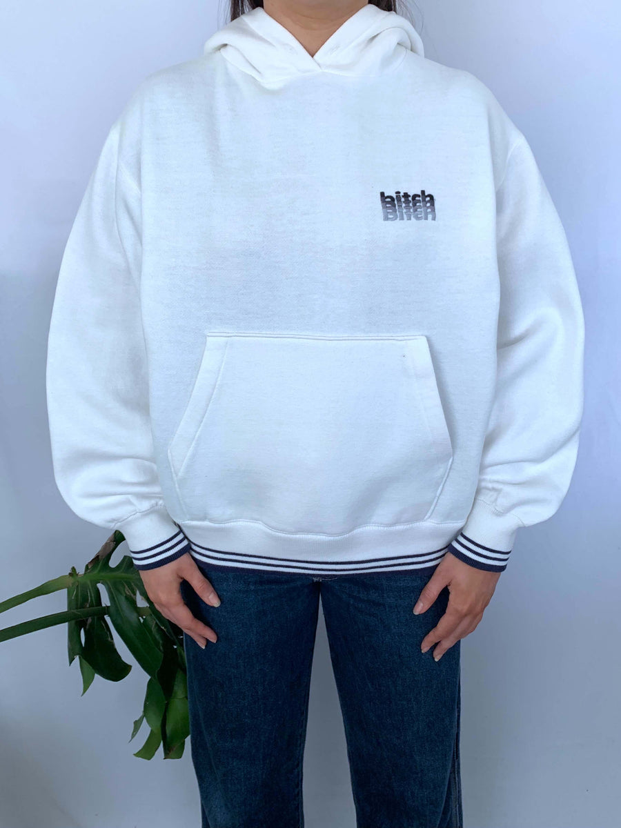 90S BITCH SKATEBOARDS EMBROIDERED HOODIE - 8