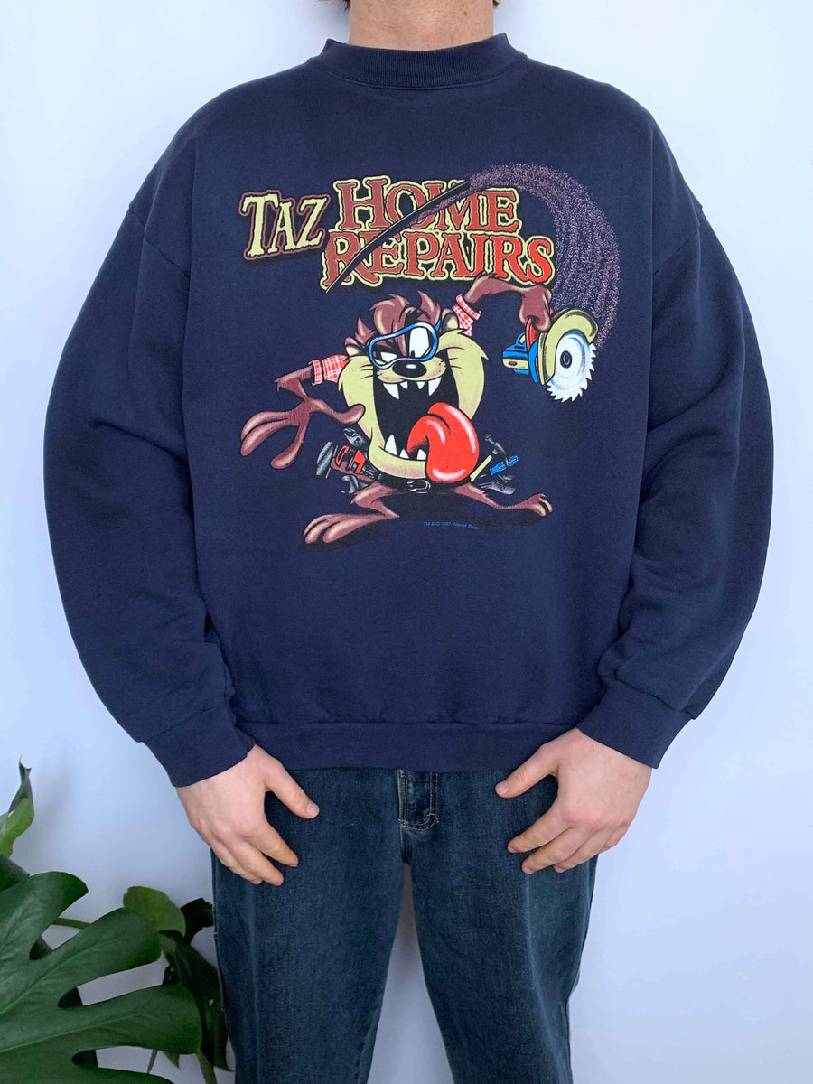 1997 TAZ 'HOME REPAIRS' CREWNECK - L