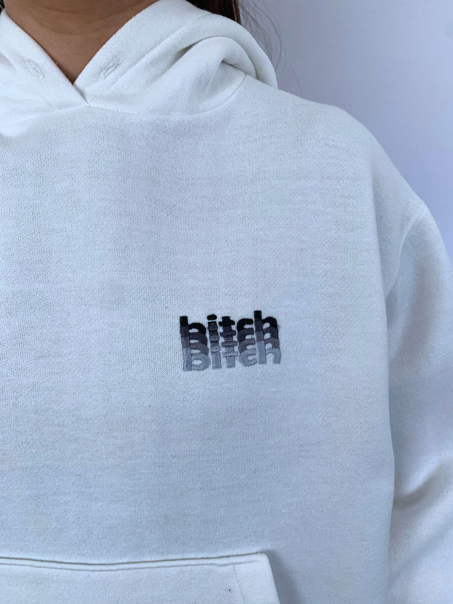 90S BITCH SKATEBOARDS EMBROIDERED HOODIE - 8