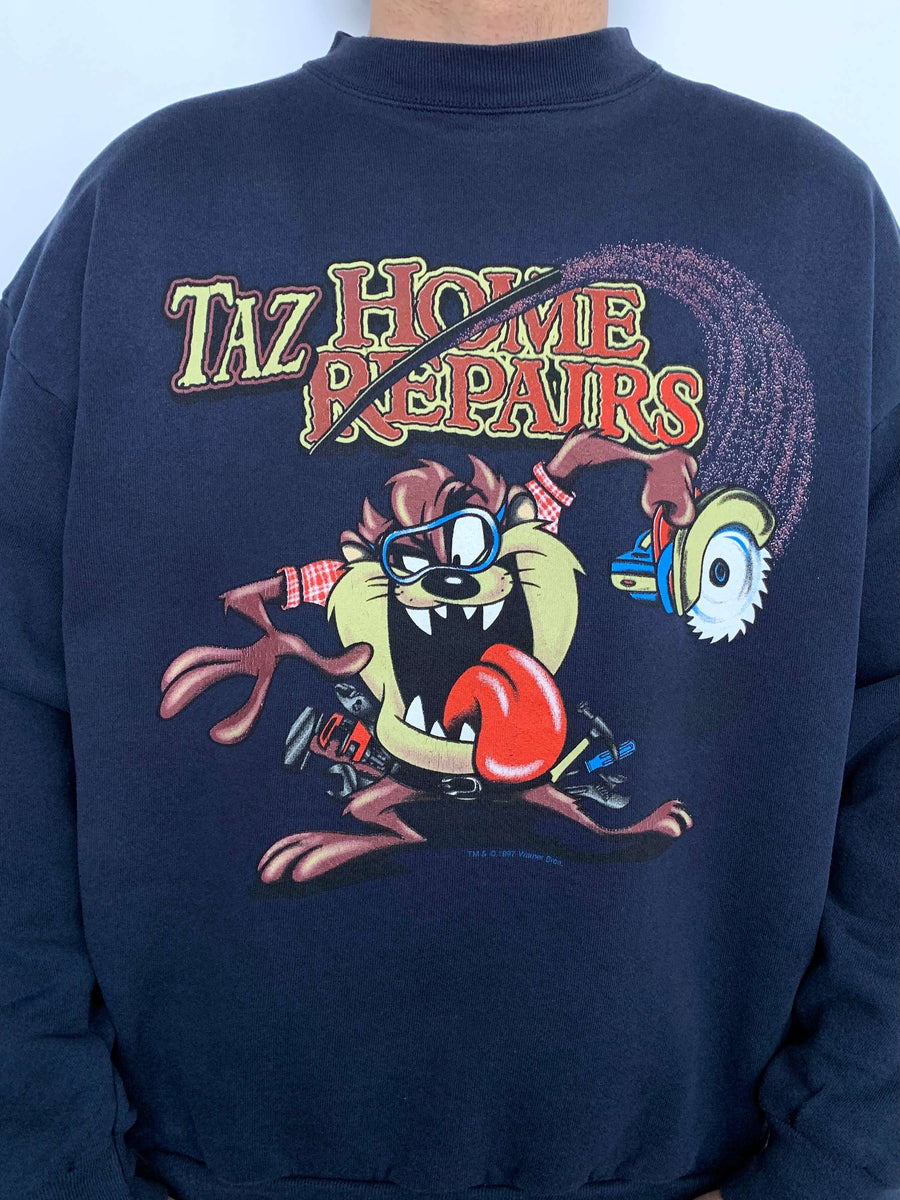 1997 TAZ 'HOME REPAIRS' CREWNECK - L