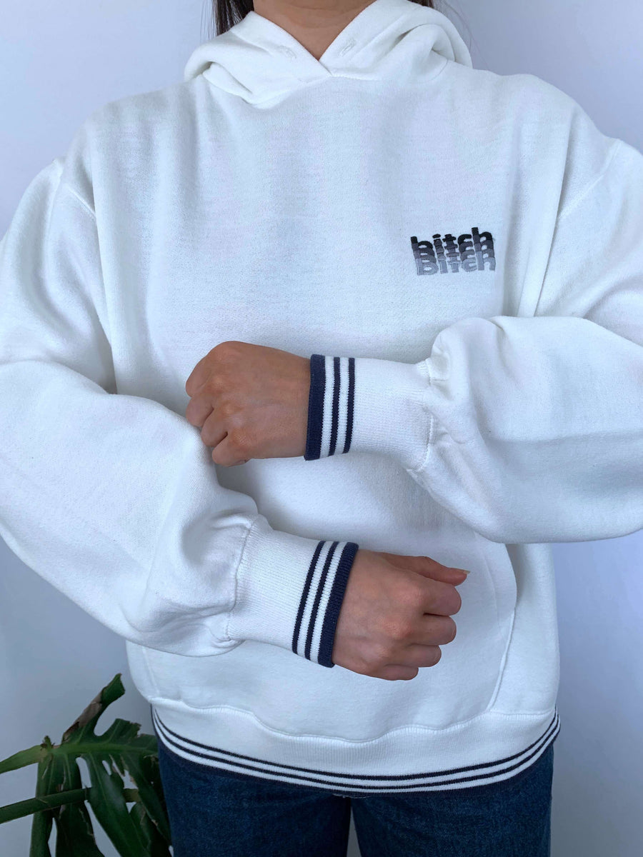 90S BITCH SKATEBOARDS EMBROIDERED HOODIE - 8