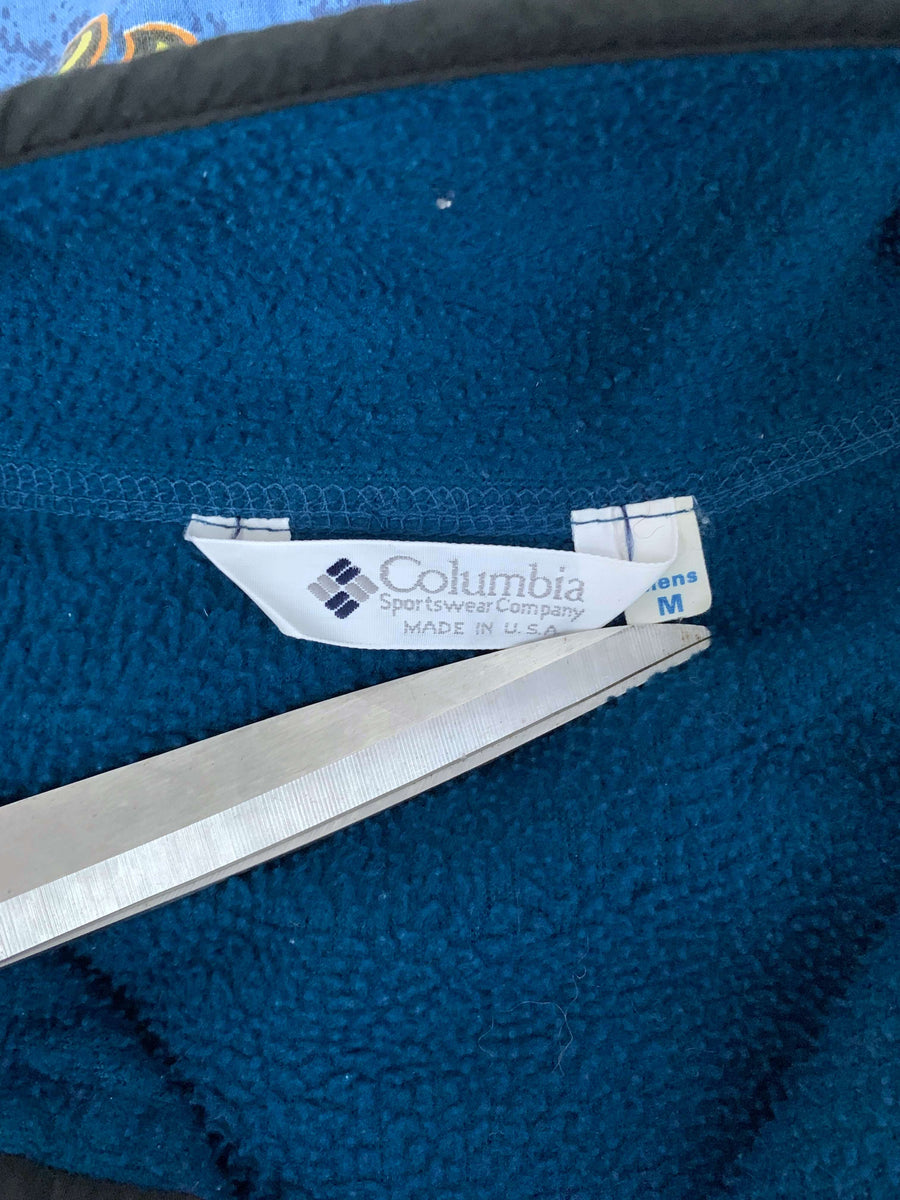 VINTAGE COLUMBIA SNAP BUTTON FLEECE - M