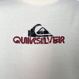 VINTAGE QUIKSILVER BIG SPELLOUT/LOGO CREWNECK - L