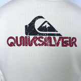 VINTAGE QUIKSILVER BIG SPELLOUT/LOGO CREWNECK - L