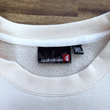 VINTAGE QUIKSILVER BIG SPELLOUT/LOGO CREWNECK - L