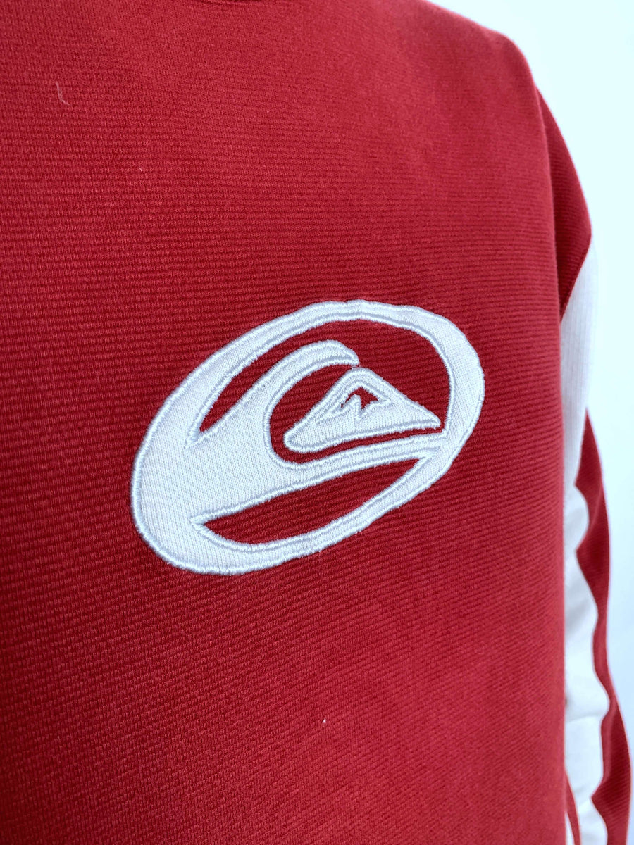 RIBBED VINTAGE QUIKSILVER TWO-TONE RIBBED CREWNECK - 8/10