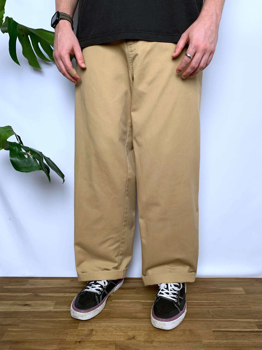 BAGGY VINTAGE QUIKSILVER CARPENTER POCKET PANTS - W36