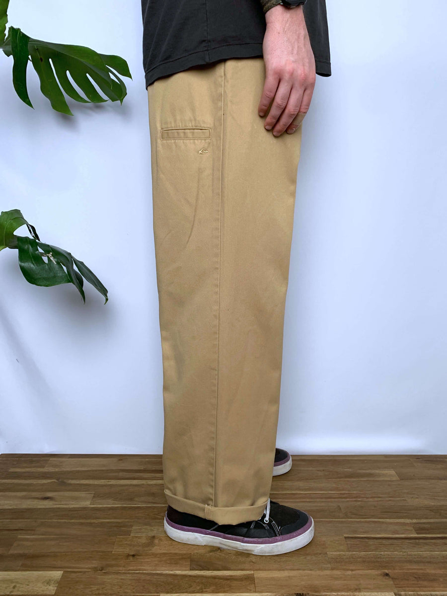 BAGGY VINTAGE QUIKSILVER CARPENTER POCKET PANTS - W36