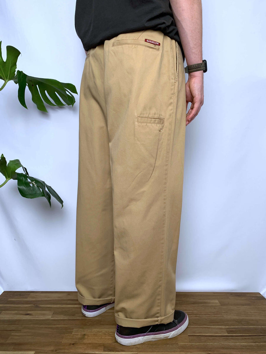 BAGGY VINTAGE QUIKSILVER CARPENTER POCKET PANTS - W36