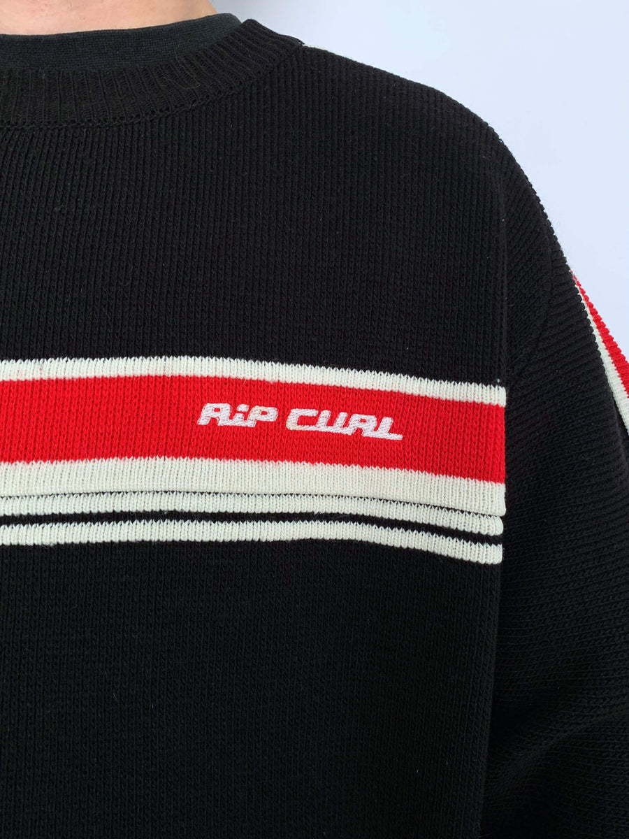 VINTAGE RIP CURL EMBROIDERED KNIT - L
