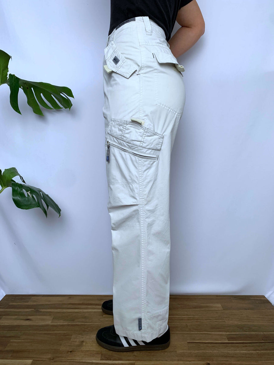 VINTAGE QUIKSILVER ZIP POCKET CARGO PANTS - W29