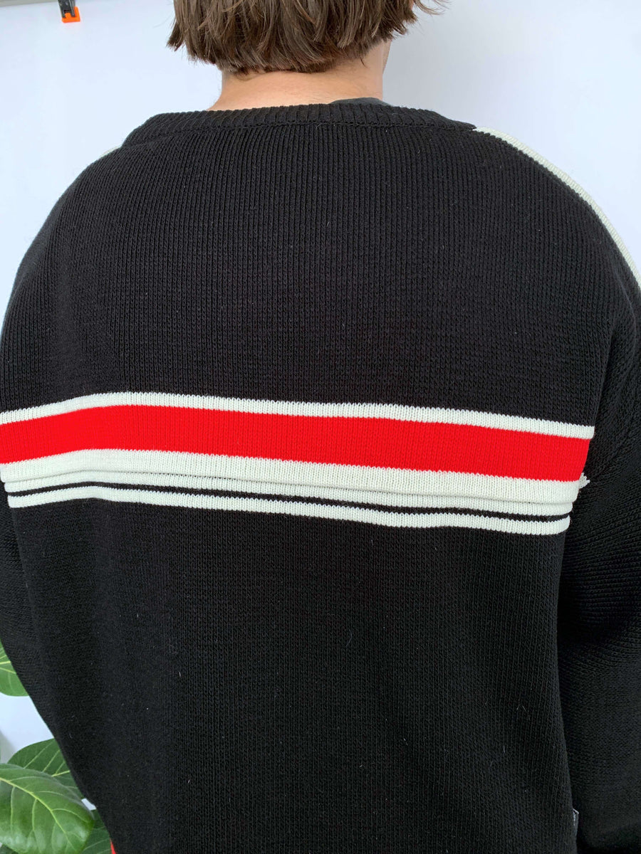 VINTAGE RIP CURL EMBROIDERED KNIT - L