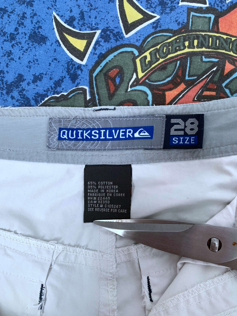 VINTAGE QUIKSILVER ZIP POCKET CARGO PANTS - W29