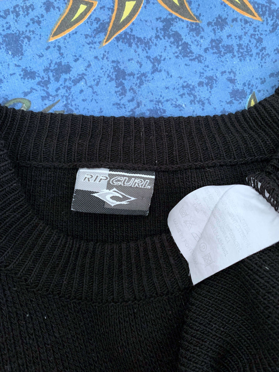 VINTAGE RIP CURL EMBROIDERED KNIT - L