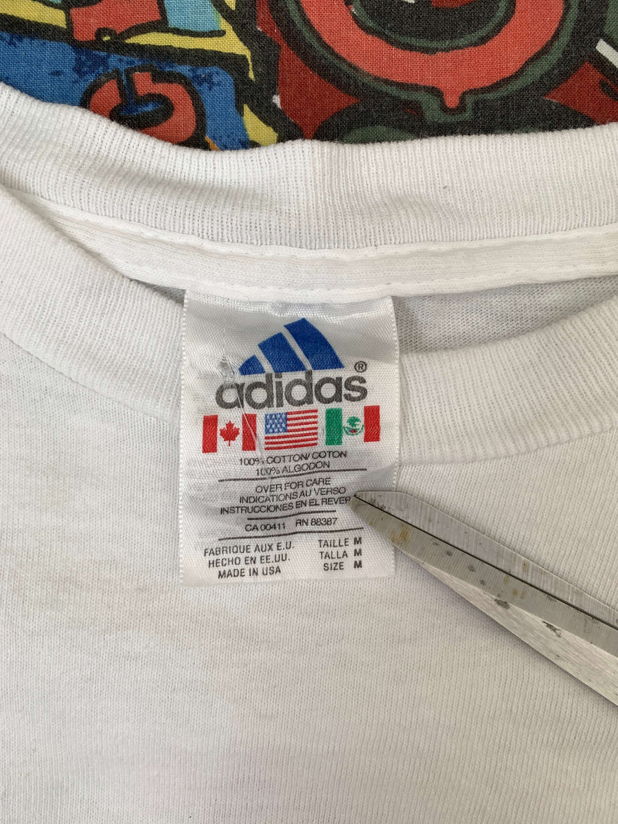 90S ADIDAS CENTRAL GRAPHIC TEE
